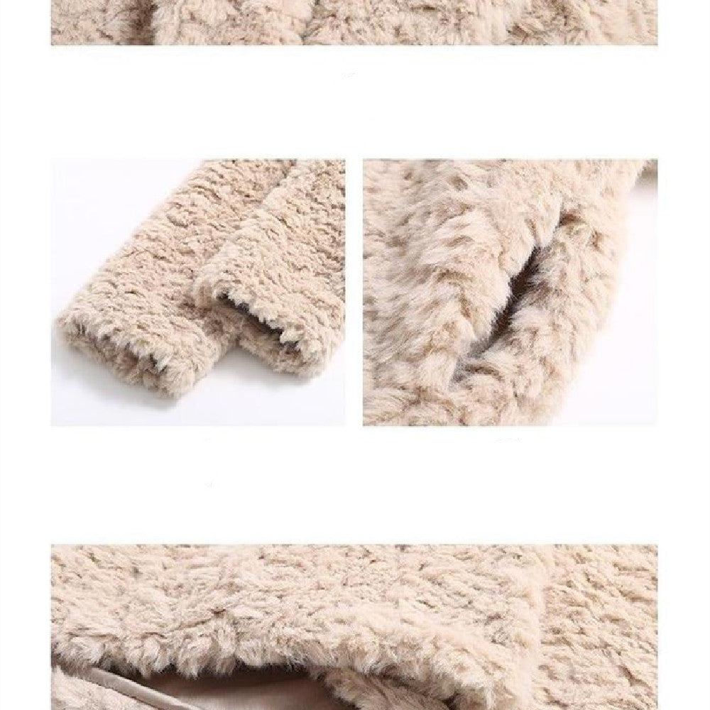 Coat Thickened Plush Long Coat