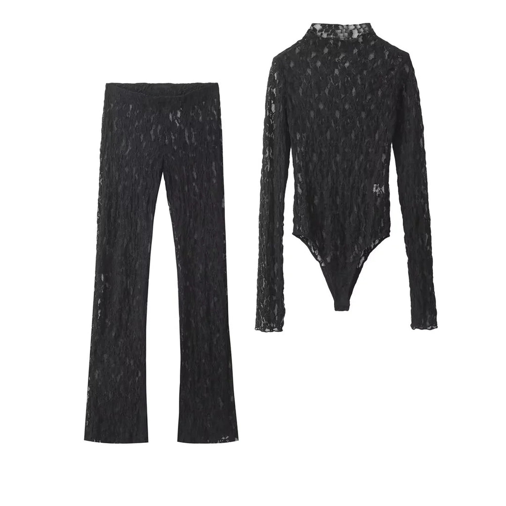 Jumpsuit Lace Pants Suit Women