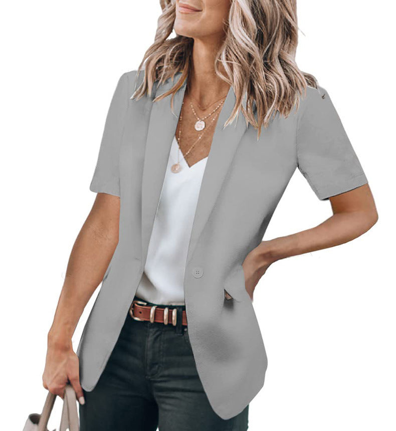 Women's Clothing Loose Small Suit Short Sleeve Jacket Women