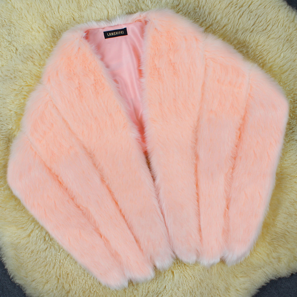 Shawl Made of fur for evenings and parties