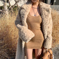 Coat Thickened Plush Long Coat